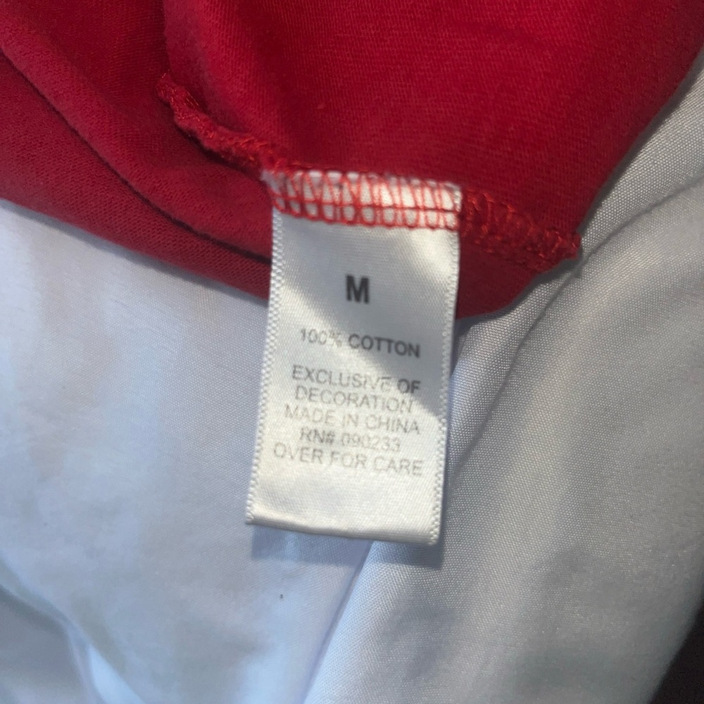 Essentials Red Crewneck Tee with FOG - Picture 10 of 11
